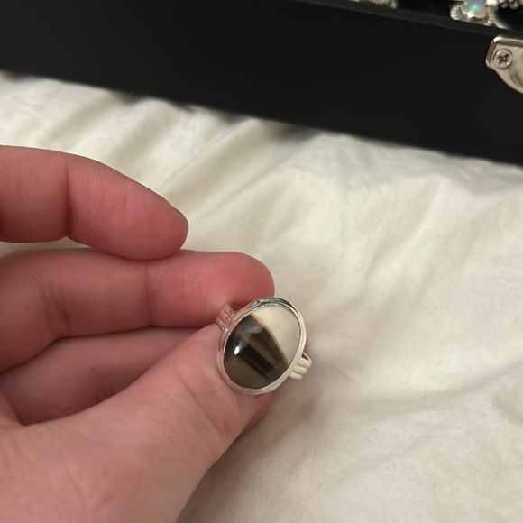 Peanut Wood Jasper Sterling Silver Ring - Picture 4 of 4